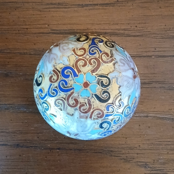 Vintage Chinese Cloisonné Vase Ginger Jar - Picture 8 of 12